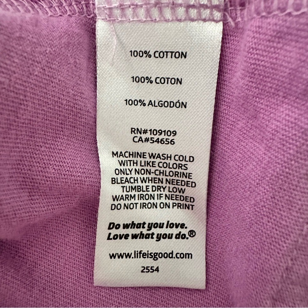 Life Is Good Purple Crusher Tee Tank Palm‎ Tree Purple Size Small - Picture 9 of 9